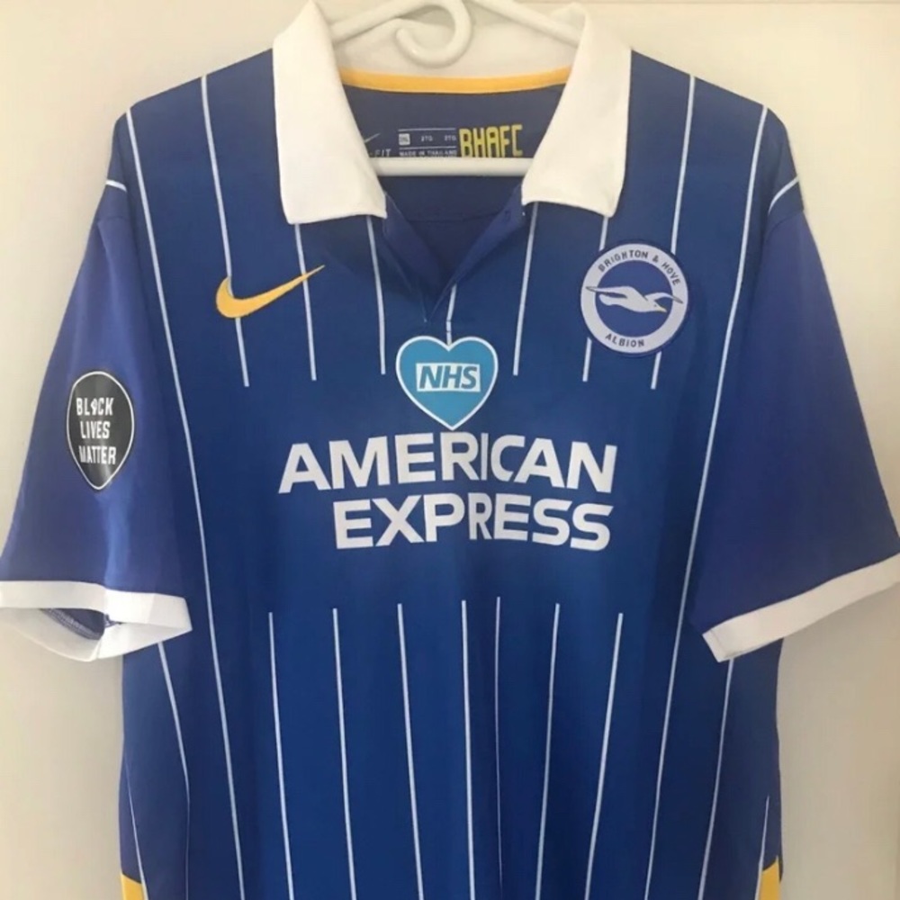 RARE EUC Nike Brighton Hove Albion Home Kit